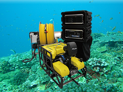 水中3Dスキャナ搭載ROVによる水中調査(NETIS登録番号：KT-180031-A)NETIS技術名称:水中3Dスキャナーによる水中構造物の形状把握システムi-UVS(Intelligent-UnderwaterVisualizationSystem)